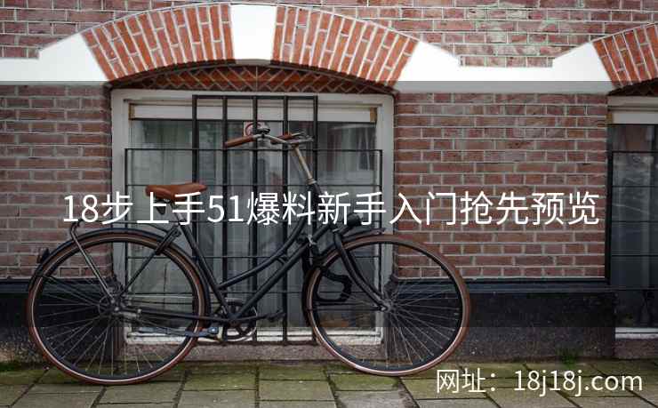 18步上手51爆料新手入门抢先预览